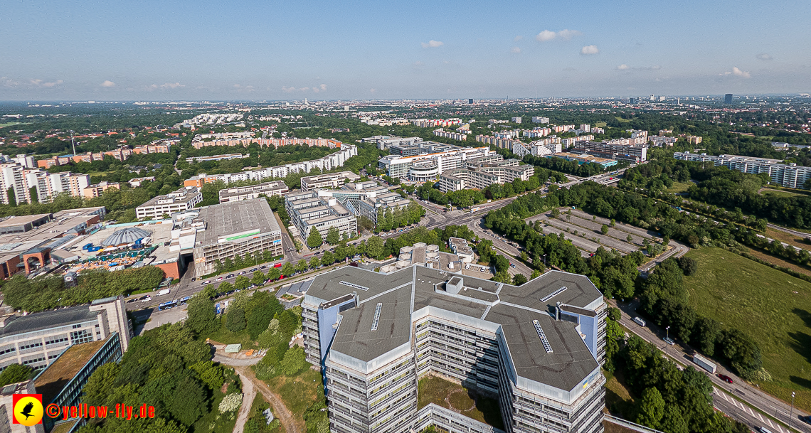 07.06.2023 - Neuperlachs neue Mitte mit PEP, Perlach Plaza, Share, Allianzversicherung und Wohnring